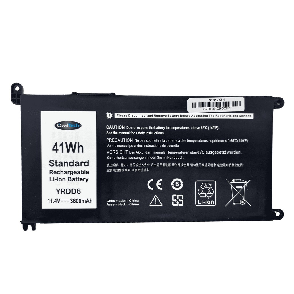 [OTD1VX1H] Baterías OVALTECH OTD1VX1H