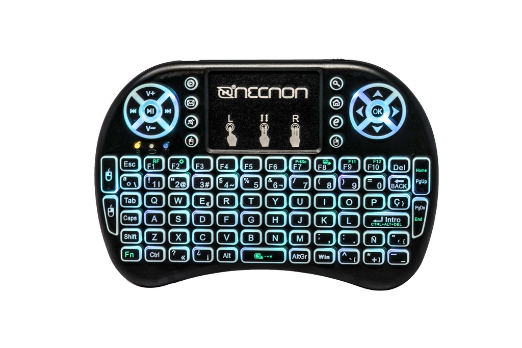 [NBCR0101RG] Control Remoto con Mousepad y Teclado NECNON NRC-01  