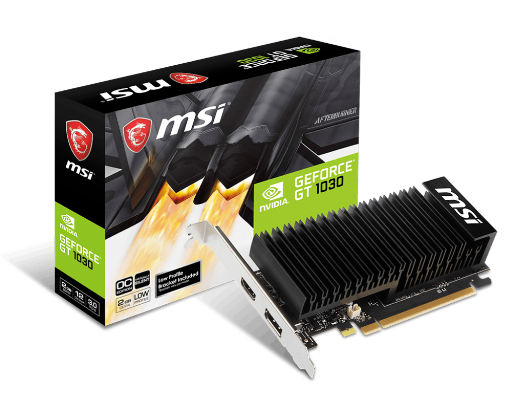 [MSI GT 1030 SGD4 LP OC] Tarjeta de Video MSI GT 1030 SGD4 LP OC, 2 GB GDDR4