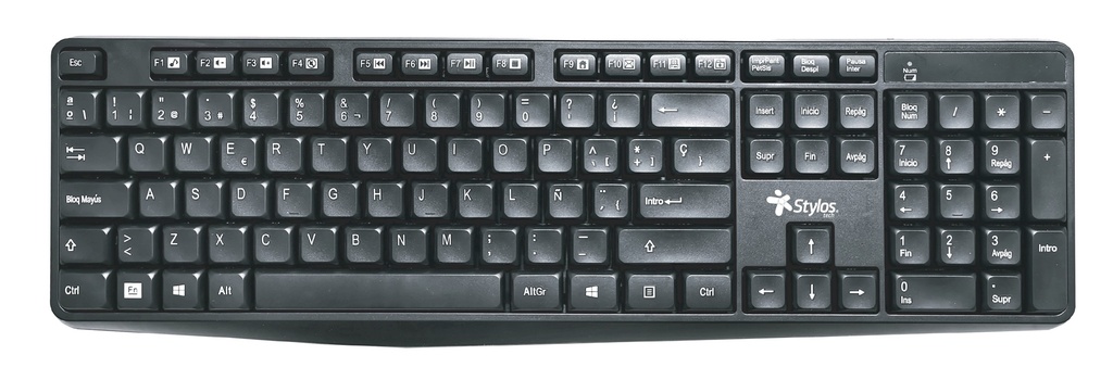 [STPTEC4B] Teclado Inalámbrico  Stylos STPTEC4B