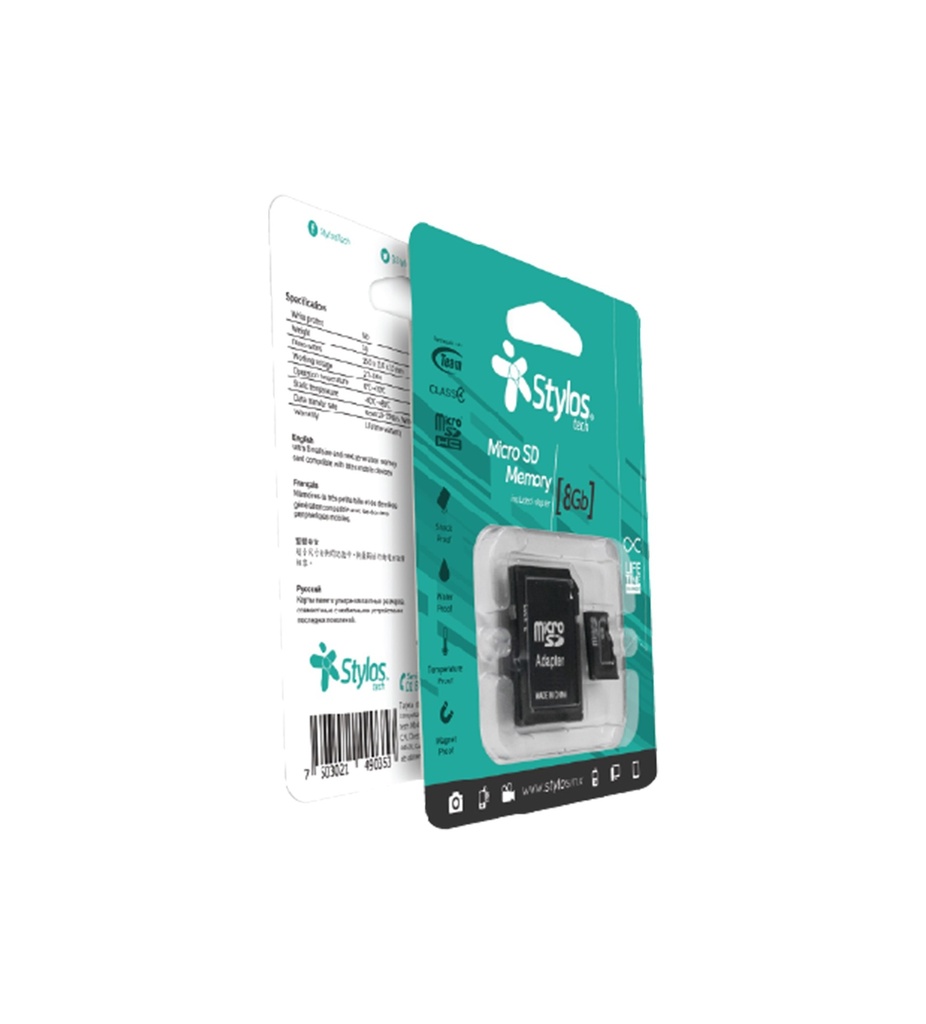 [STMSD81B] Memoria Micro SD Stylos STMSD81B
