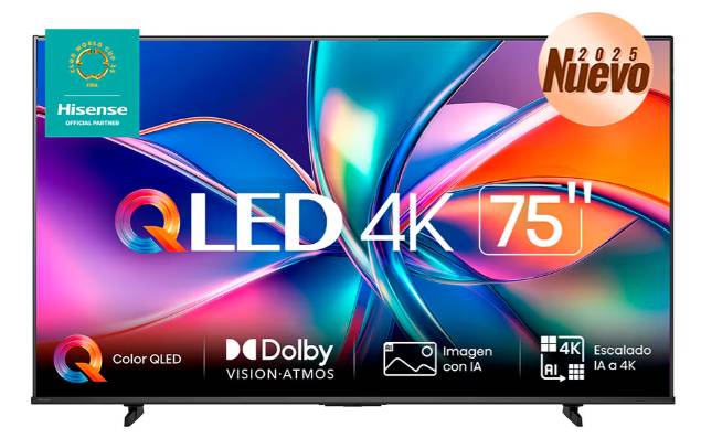 [75QD6QV] Televisiones Hisense 75QD6QV