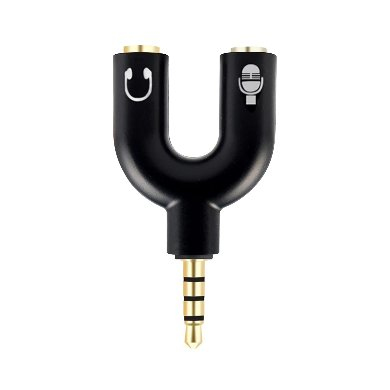[181802-2] Adaptador Stereo 3.5 mm Macho a Dual 3.5 mm H BROBOTIX 181802-2