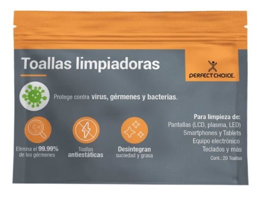 [PC-030270] Toallas Limpiadoras PERFECT CHOICE PC-030270
