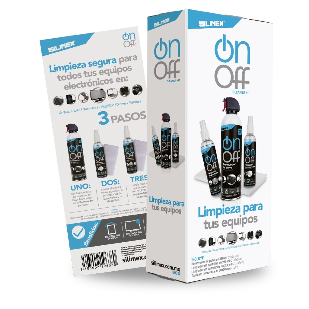 [On-Off Cleaner Pack] Kit Limpiador SILIMEX On-Off Cleaner Pack