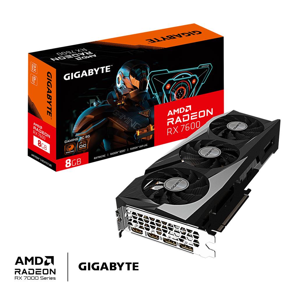 [AMD GV-R76GAMING-OC-8GD] Tarjetas de Video GIGABYTE TAR VIDEO GV-R76GAMING OC-8GD