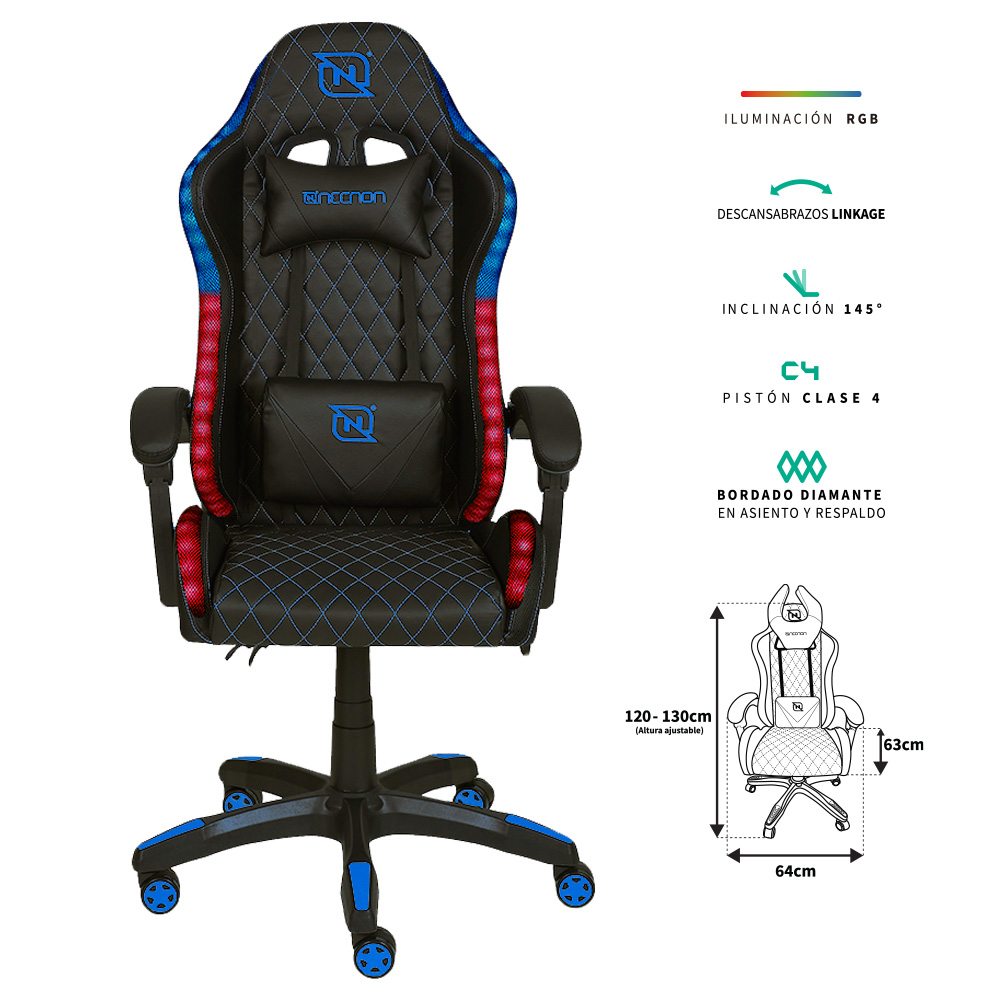 [NBSGR122RG] silla gaming NECNON NSG-RGB-1