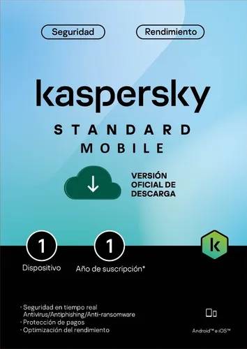 [KL1048ZDAFS] Kaspersky Standard Mobile 1 Dispositivo 1 Año KL1048ZDAFS