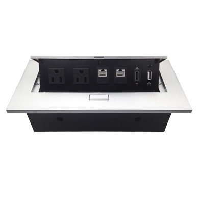 [171224] CAJA PARA MESA: HDMI, USB, RJ45 CAT6 BROBOTIX 171224