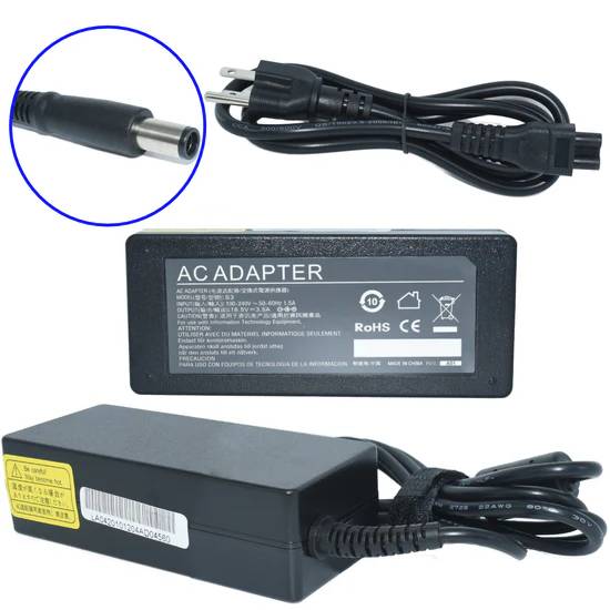 [AC-HP-PINCENTRAL] Cargador para Laptop GENERICO Adaptador de Corriente 65W 18.5V-3.5A