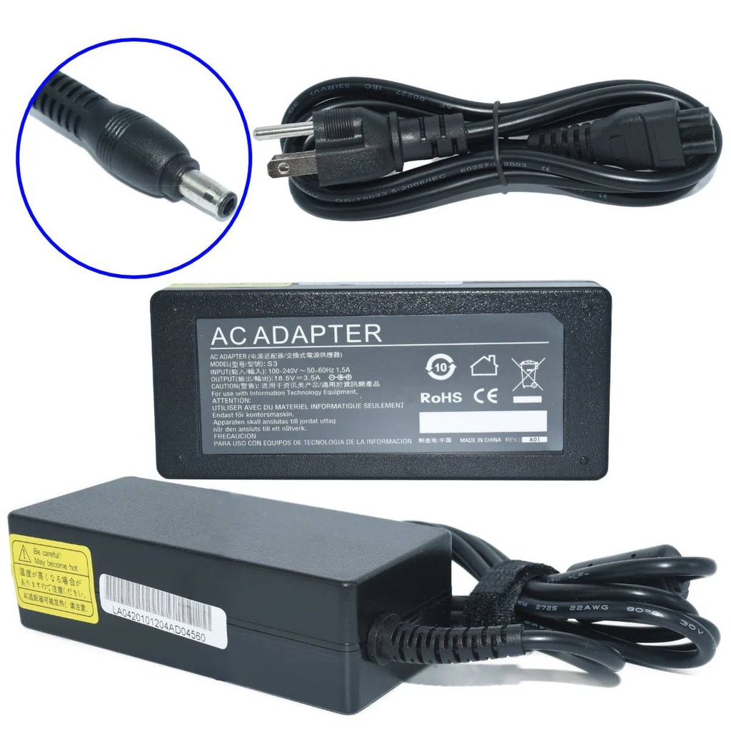 [AC-Mini] Cargador para Laptop GENERICO Adaptador de Corriente 40W 19V-2.15A