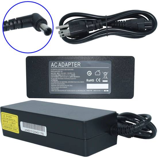 [AC-Sony-VAIO] Cargador para Laptop GENERICO Adaptador de Corriente 90W 19.5V-4.74A