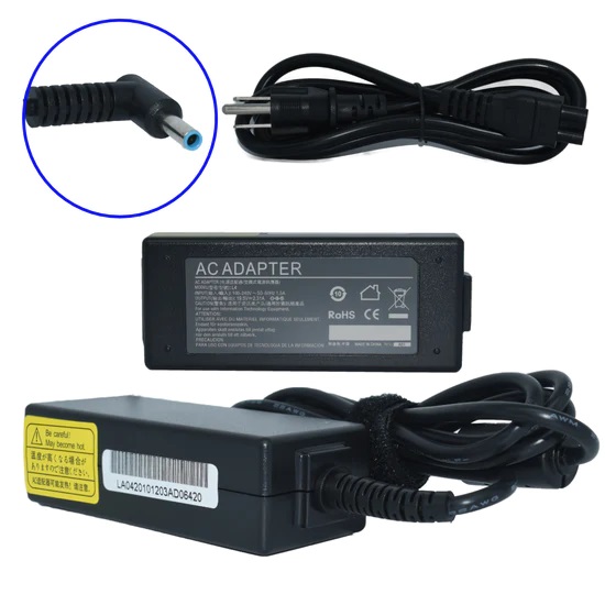 [AC-HPAZUL45W] Cargador de Laptop GENERICO 45W AC-HP AZUL