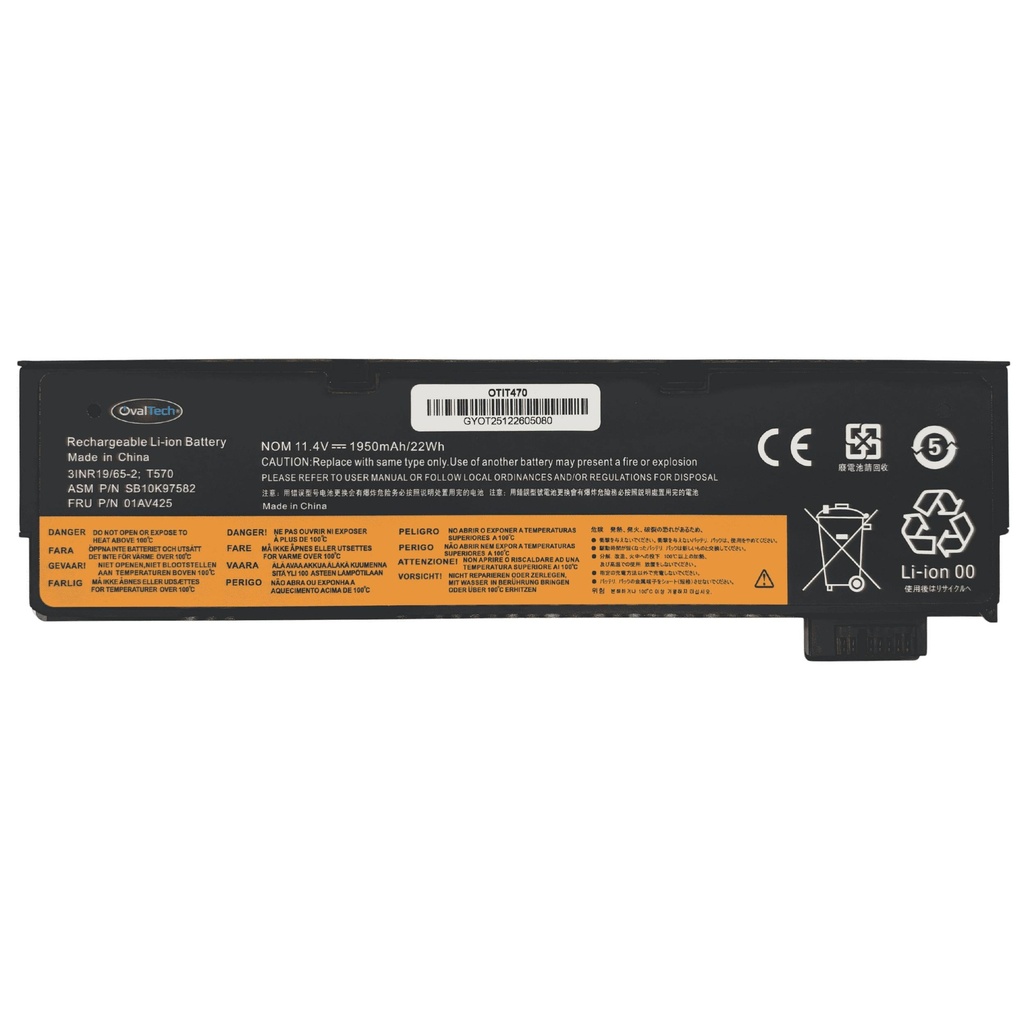 [OTIT470] Baterias para Laptops OVALTECH OTIT470
