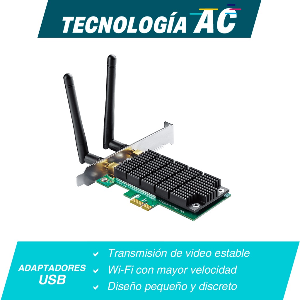 [Archer T4E] Tarjeta Dual Band PCI-Express TP-LINK Archer T4E
