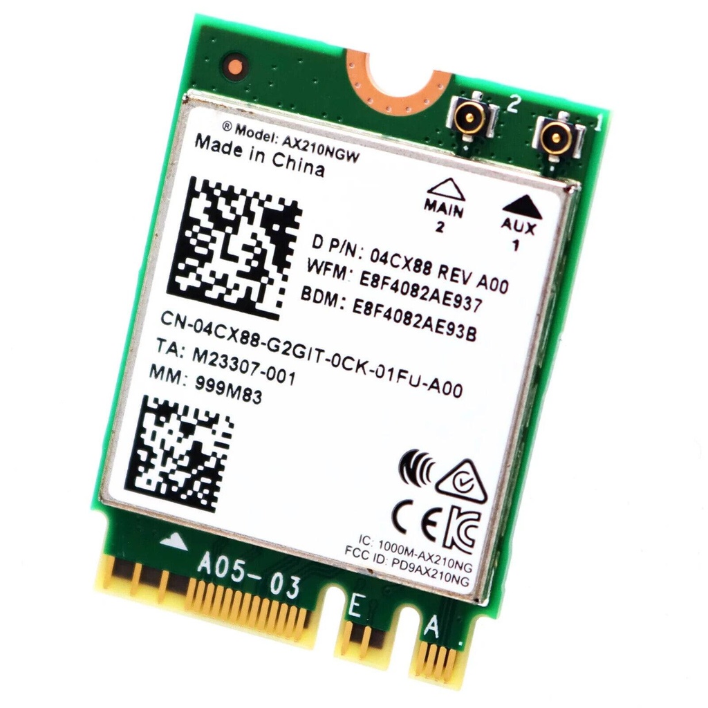 [4CX88] Tarjeta para red DELL AX210 
