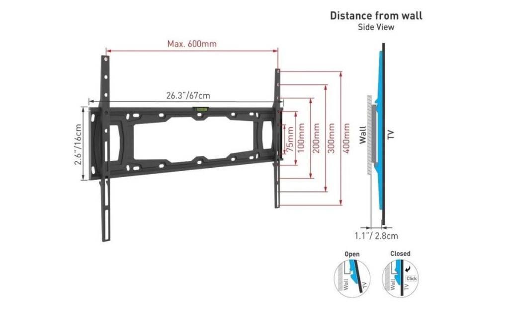 Soporte para TV BARKAN E400+