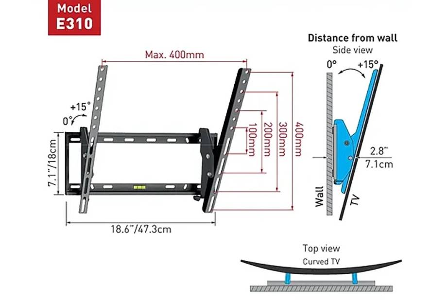 [E310+] Soportes para TV BARKAN E310+