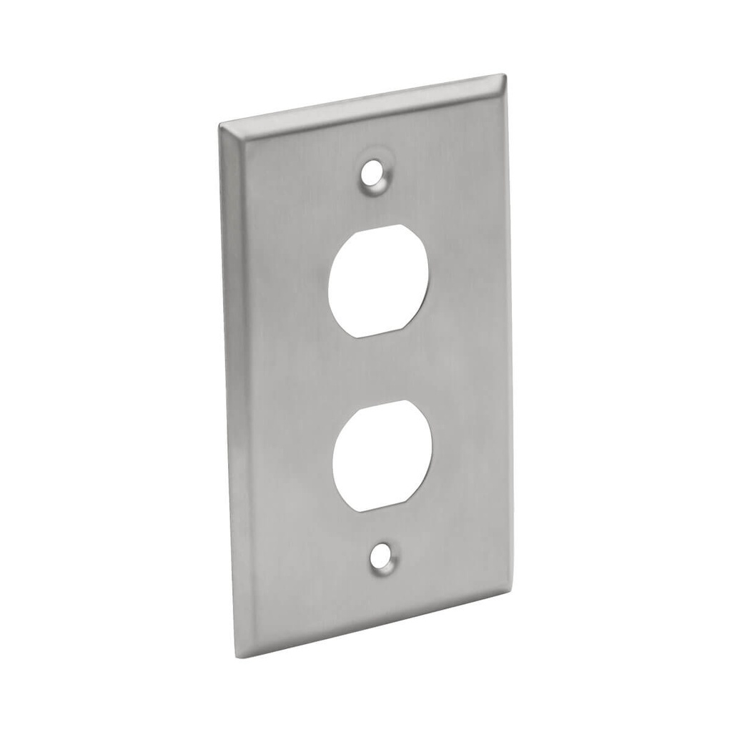 [N206-FP02-IND] Placa Frontal de Ancho Sencillo de 2 Puertos TRIPP-LITE N206-FP02-IND