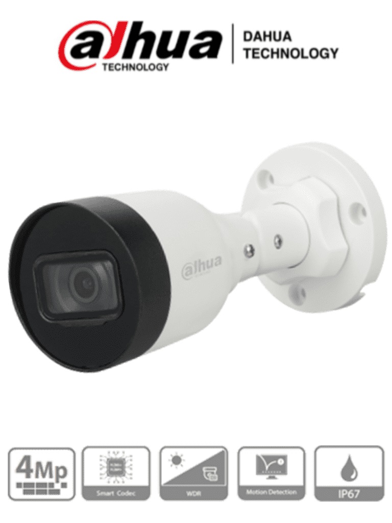 [IPC-HFW1431S1-A-S4] Cámara IP Bala  Dahua Technology DH-IPC-HFW1431S1P-A-0280B-S4-QH2