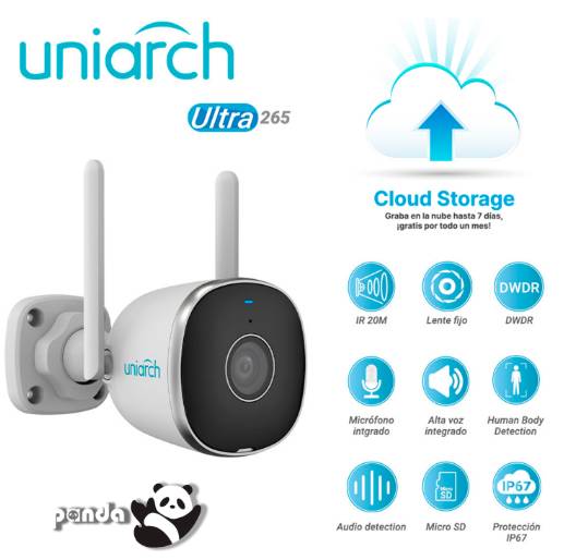 [UHO-B2R-M2F3] Cámara Bala IP UNIARCH UHO-B2R-M2F3