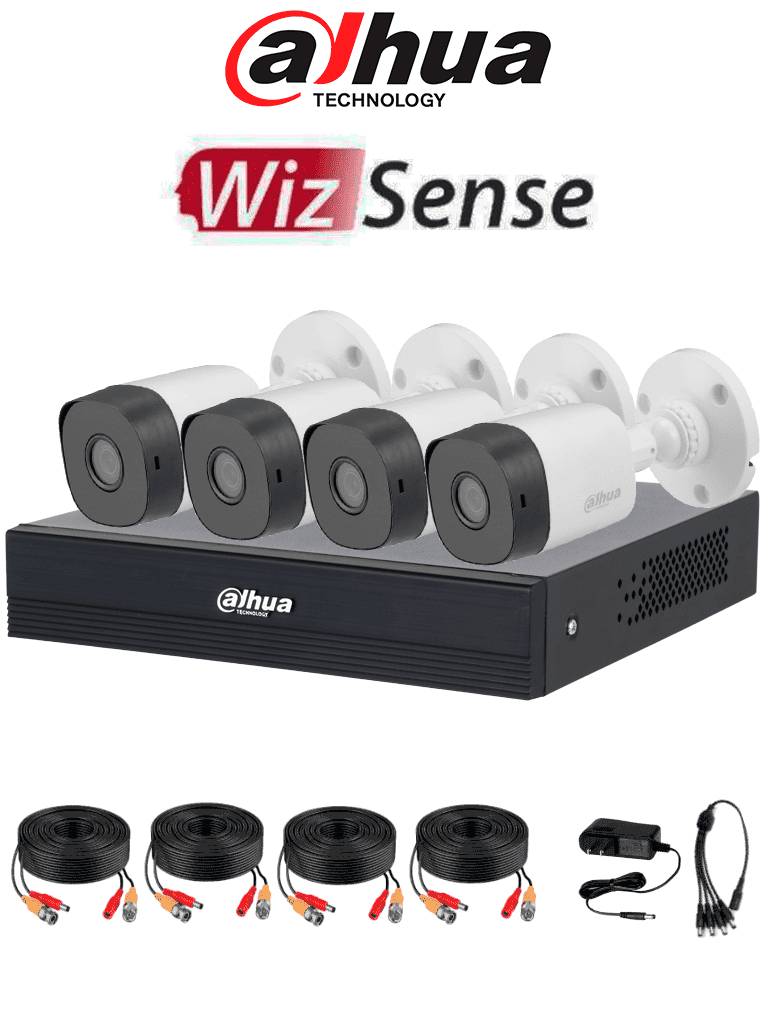 [KITXVR1B04-I/T/4-B1A11N] Kits de Videovigilancia Dahua Technology KITXVR1B04-I/T/4-B1A11N