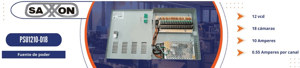 Fuente de poder  SAXXON PSU1210D18