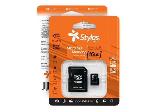 [STMS161B] Memoria Micro SD Stylos STMS161B