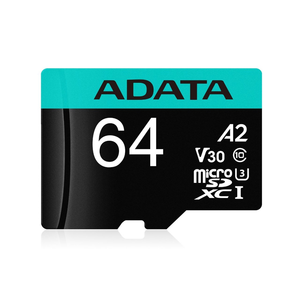 [AUSDX64GUI3V30SA2-RA1] Micro Secure Digital Premier A2  ADATA UHS-I 64GB