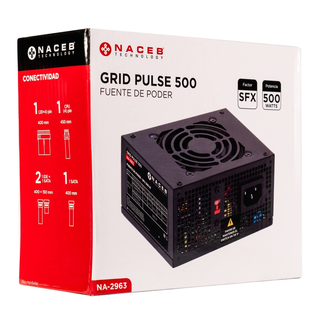 [NA-2963] Fuente de poder Naceb Technology NA-2963