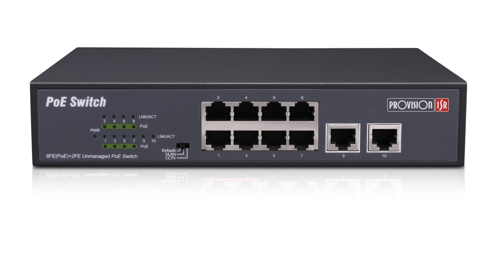 [POES-08120C+2I-V2] Switch PROVISION-ISR POES-08120C+2I-V2