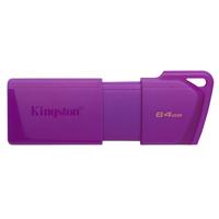 [KC-U2L64-7LP] MEMORIA FLASH USB KINGSTON DATA TRAVELER EXODIA 64GB GEN 1 3.2 TIPO A MORADO NEON (KC-U2L64-7LP)