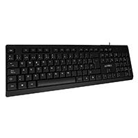 [AC-928946,7506215929639] TECLADO ACTECK INSPIRE TA210 / ALAMBRICO USB / ESPAÑOL / 105 TECLAS / WINDOWS / MEMBRANA / NEGRO / AC-928946