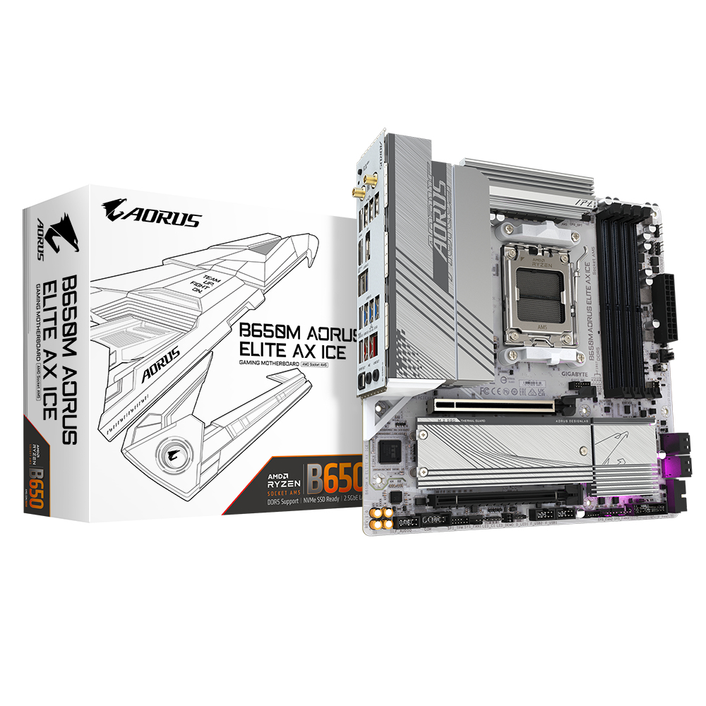 [B650M A ELITE AX ICE] Motherboards GIGABYTE B650M A ELITE AX ICE